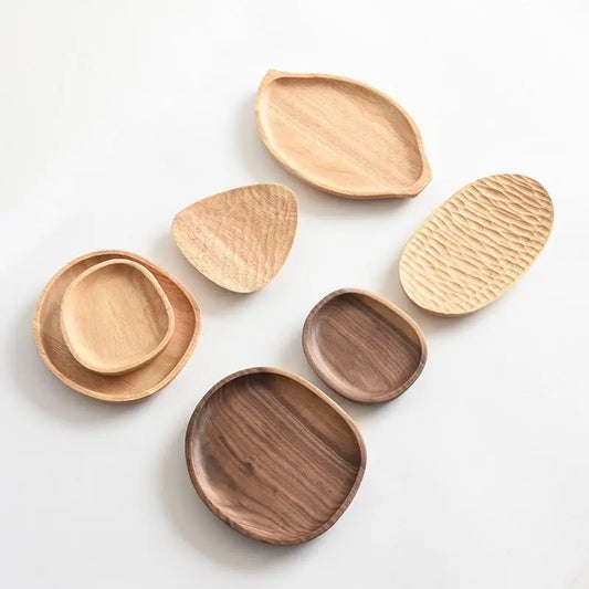 black walnut wooden plates