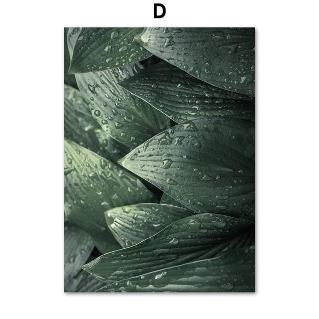 Green Leaf Canvas Painting