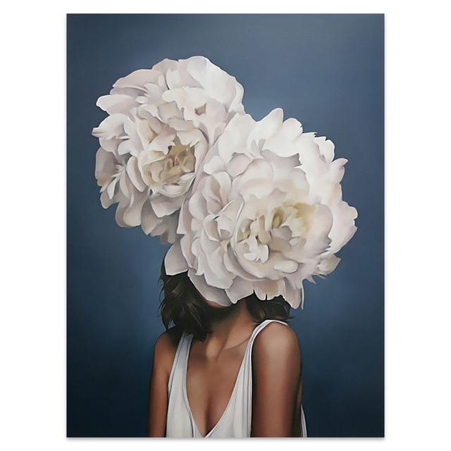 alt image 2 for Woman Flower Head Art