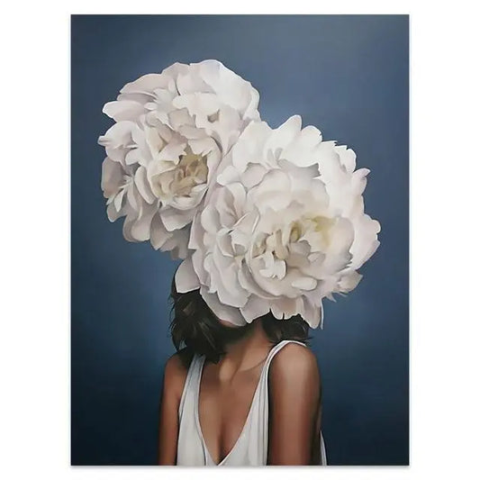 alt image 2 for Woman Flower Head Art