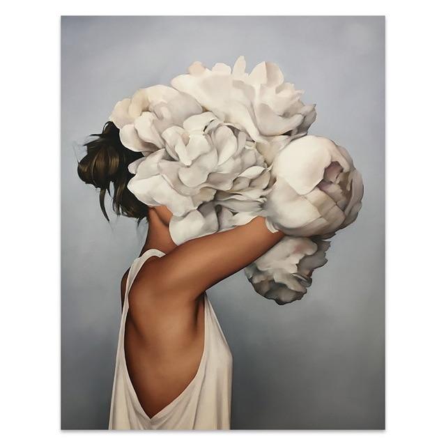 alt image 3 for Woman Flower Head Art