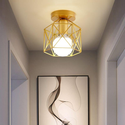 alt image 2 for Gold Flush Mount Ceiling Light