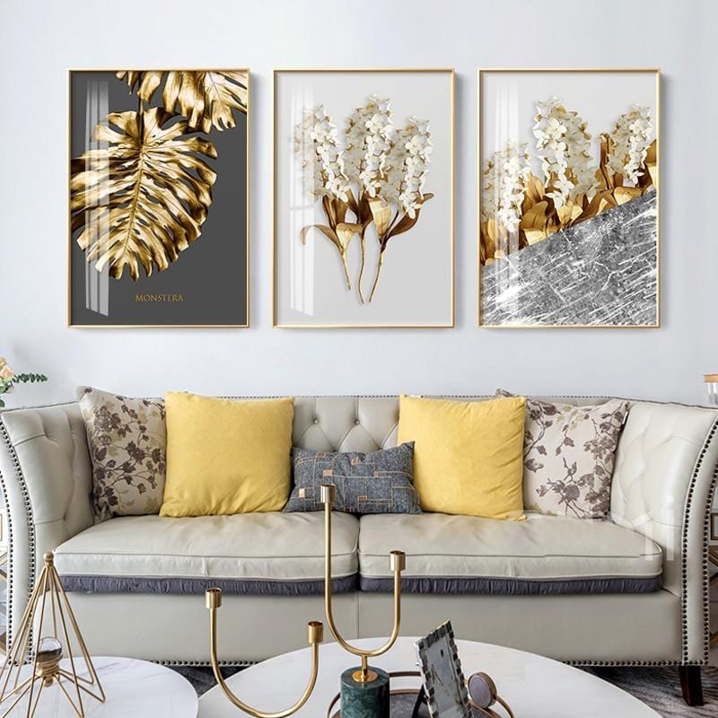 golden frame painting