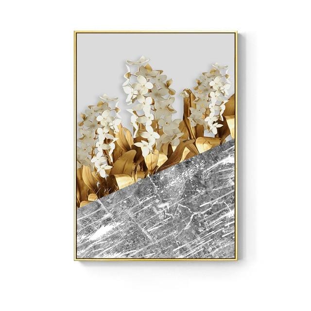 golden abstract art