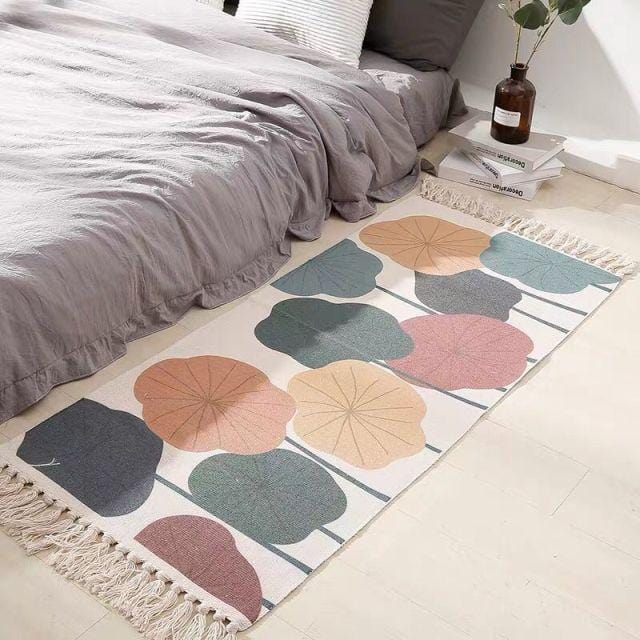 bedside tassel rug