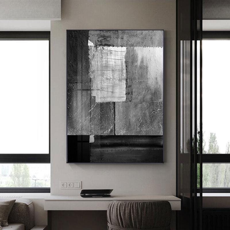 Black And White Abstract Wall Art