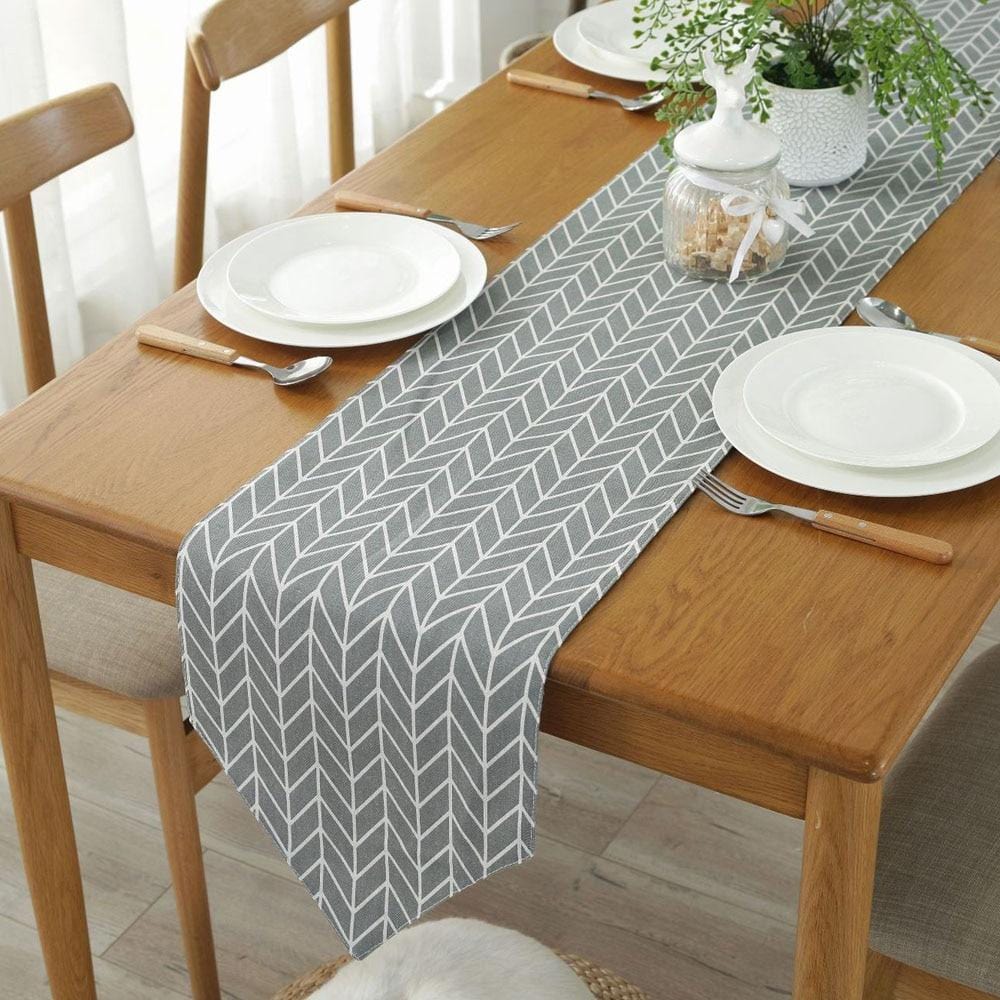 Grey Table Runner Flag - Decorstly