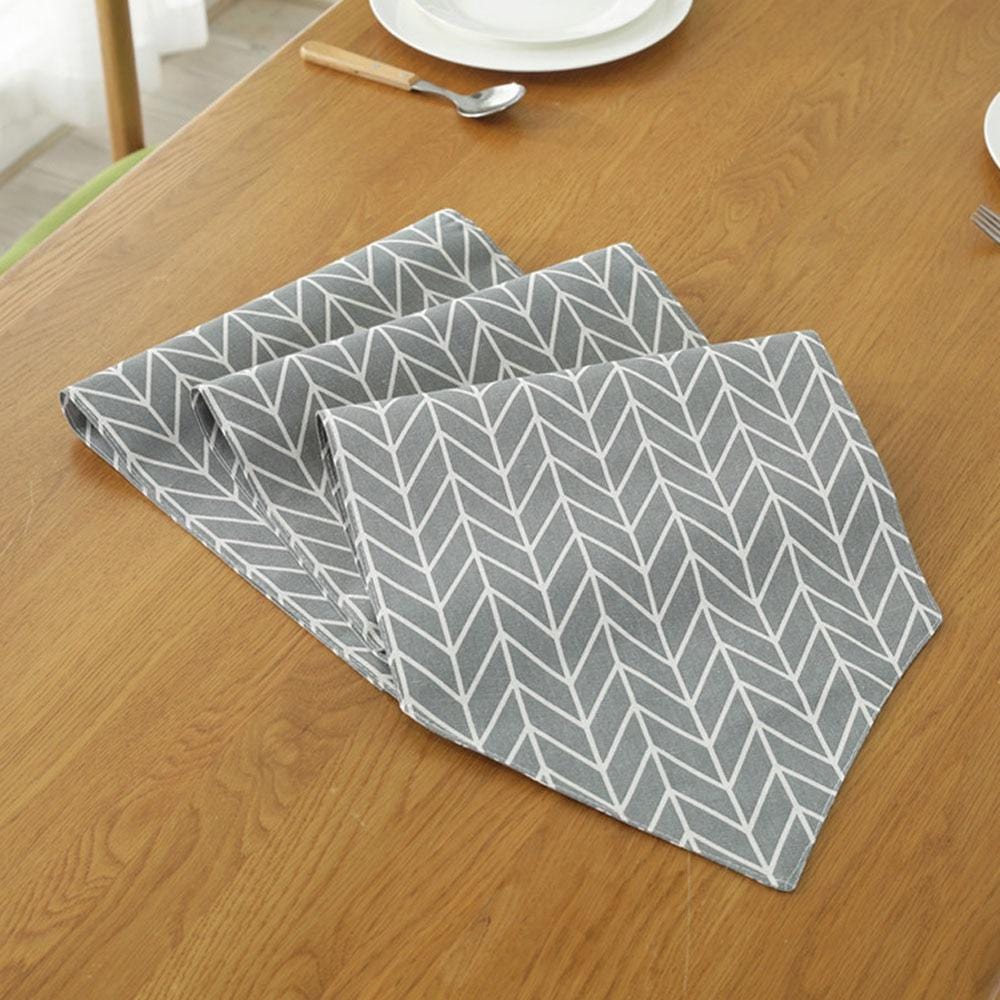 Grey Table Runner Flag - Decorstly