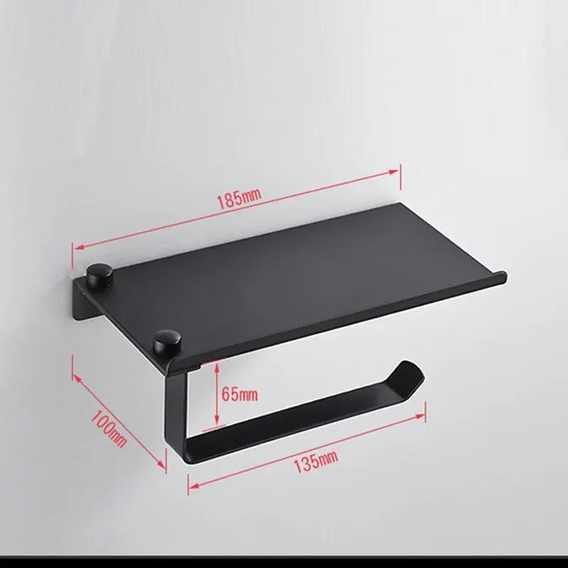WC Stainless Steel Paper Holder and Shelf