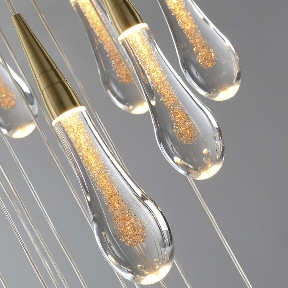 waterdrop staircase lights