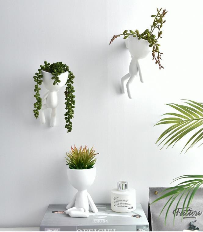 White Ceramic Planter
