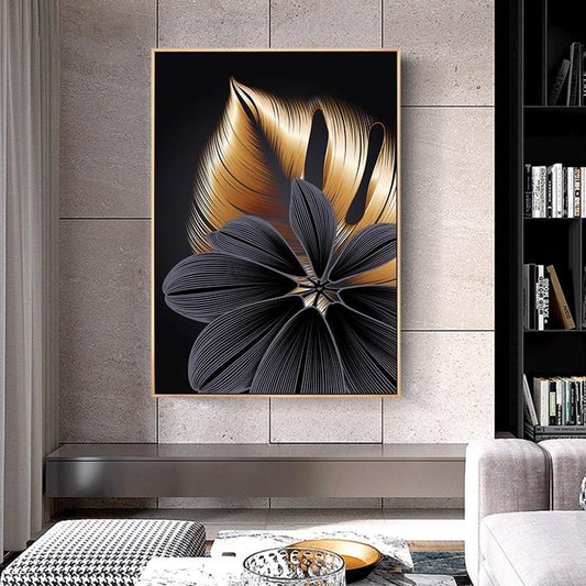 Alt image 1 for Black And Gold Wall Art