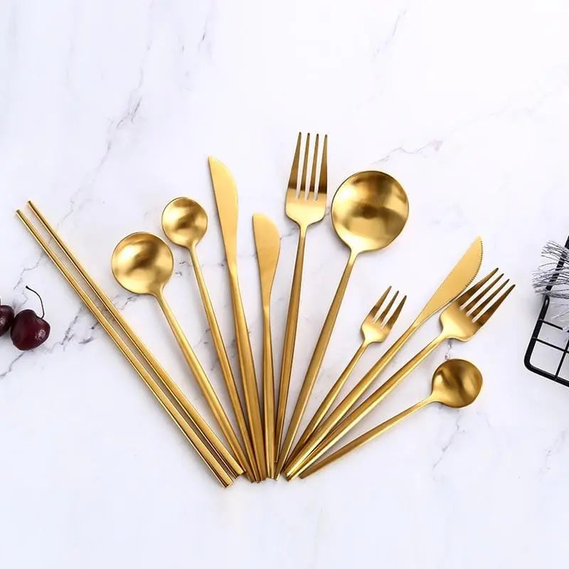 Gold Dinnerware Set - Decorstly