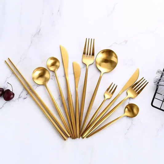 Gold Dinnerware Set - Decorstly