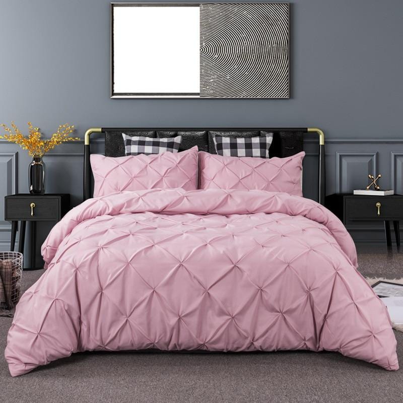 Pinch Pleat Duvet Cover Set - Decorstly