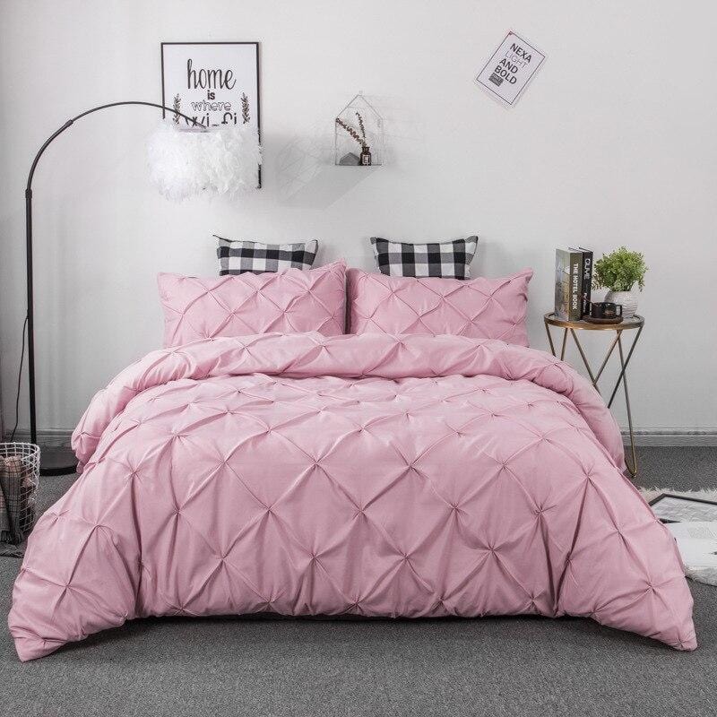 Pinch Pleat Duvet Cover Set - Decorstly