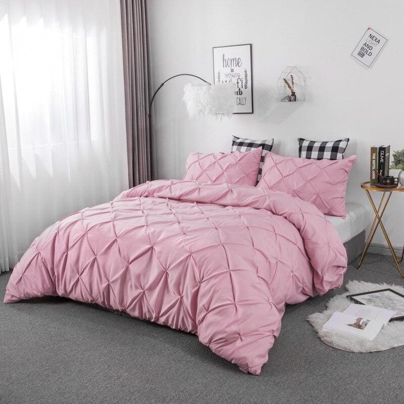Pinch Pleat Duvet Cover Set - Decorstly