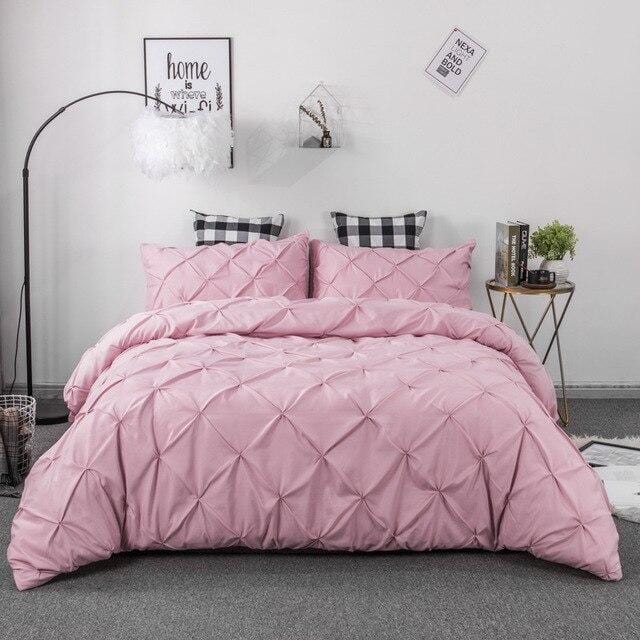 Pinch Pleat Duvet Cover Set
