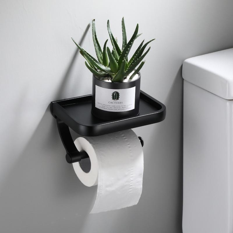 WC Stainless Steel Paper Holder and Shelf