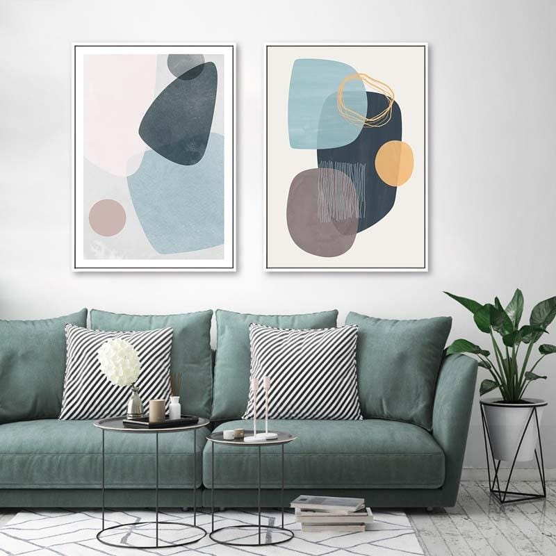 Blue Abstract Wall Art