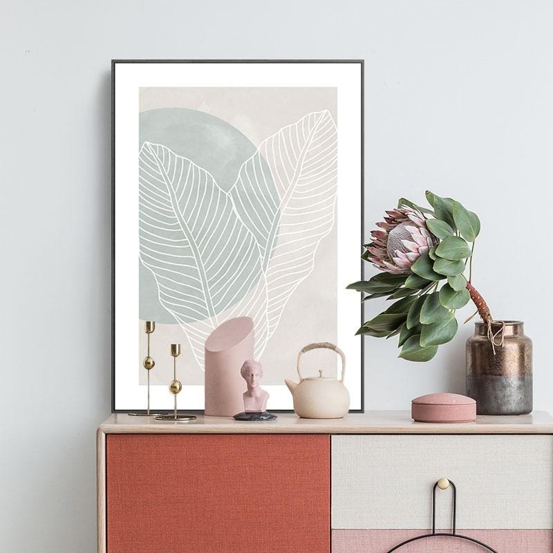 Nordic Blue Watercolor Canvas