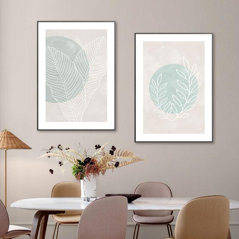 Nordic Blue Watercolor Canvas