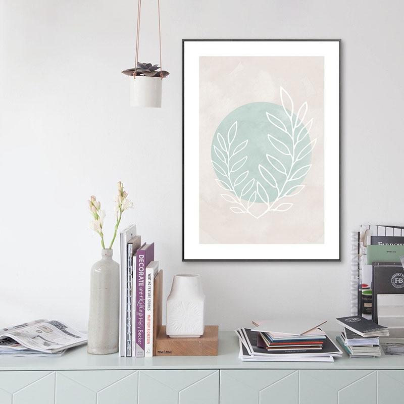 Nordic Blue Watercolor Canvas