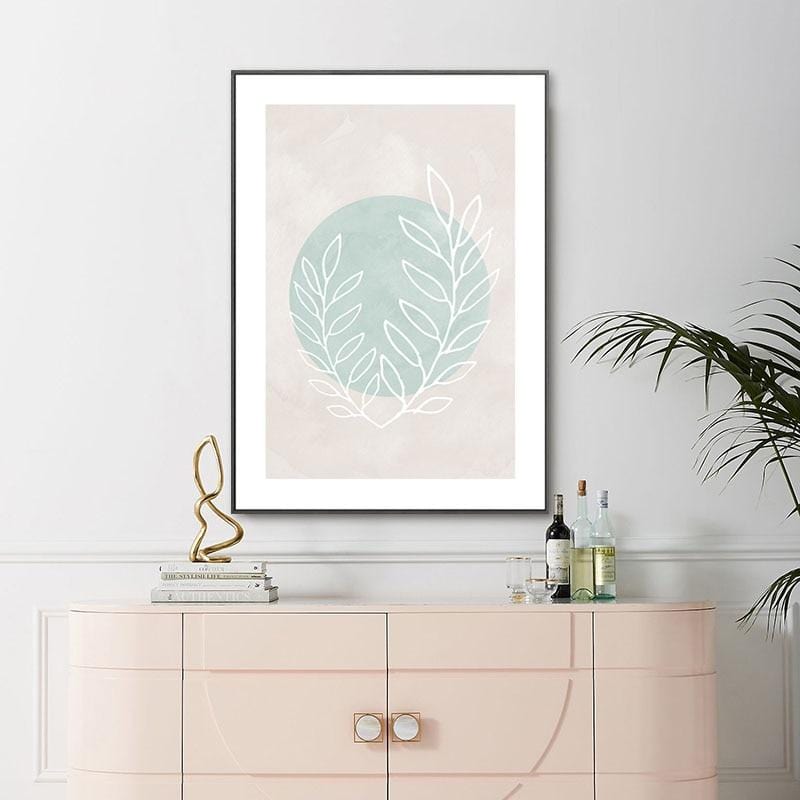 Nordic Blue Watercolor Canvas