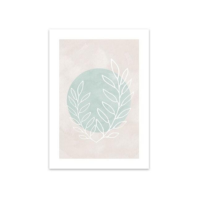 Nordic Blue Watercolor Canvas