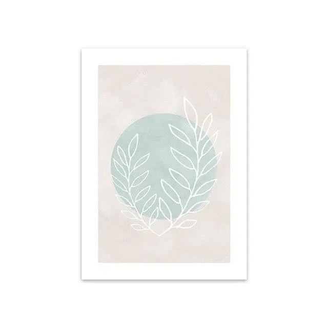 Nordic Blue Watercolor Canvas