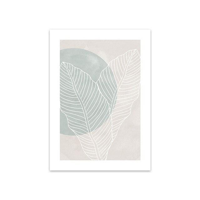Nordic Blue Watercolor Canvas