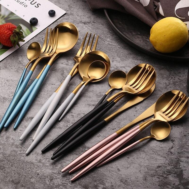 Gold flatware Set