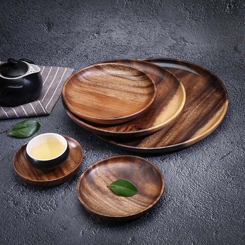 Wooden Plates Set