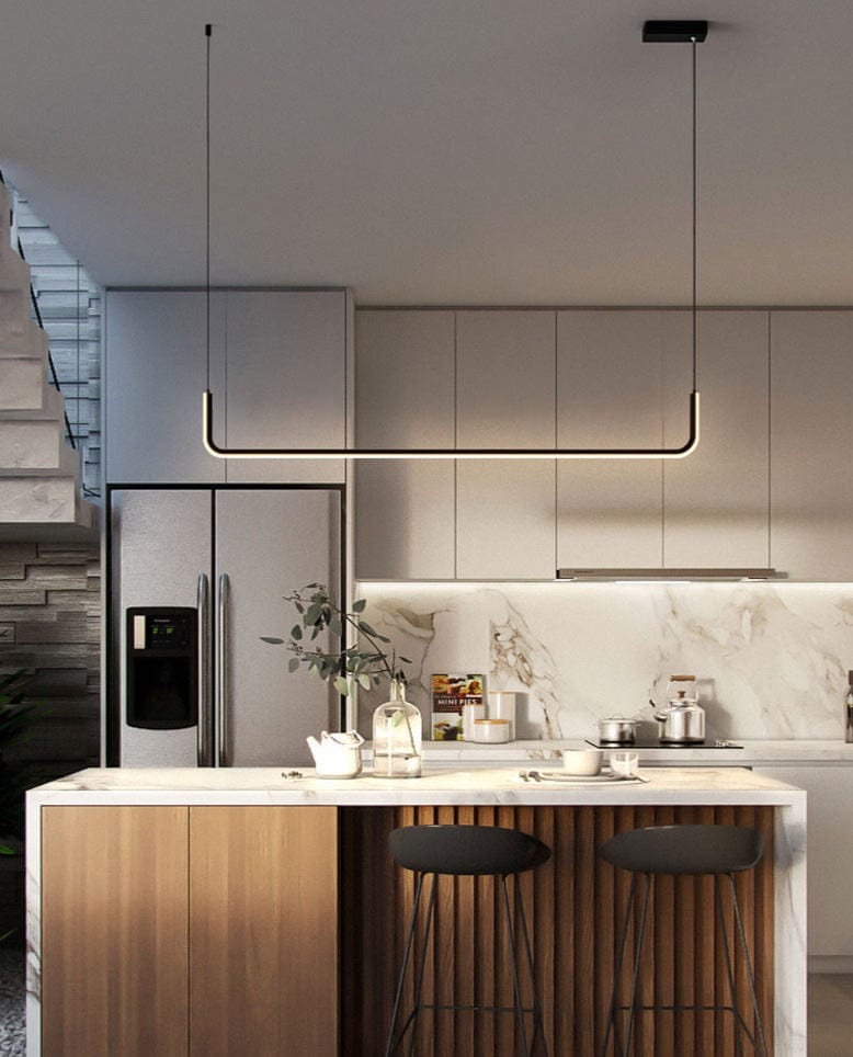 alt image 2 for Modern Black Linear Chandelier