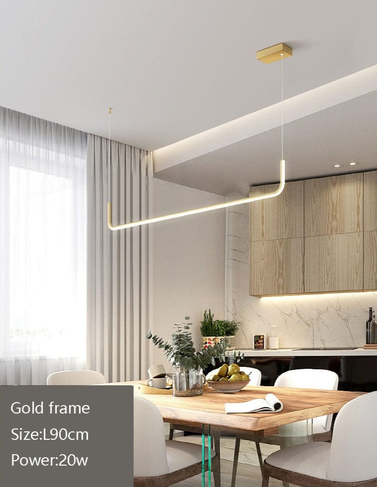 alt image 6 for Modern Black Linear Chandelier