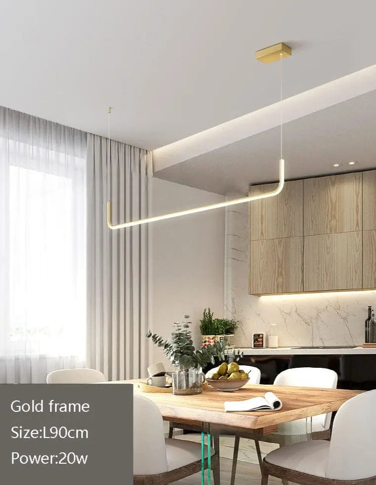 alt image 6 for Modern Black Linear Chandelier