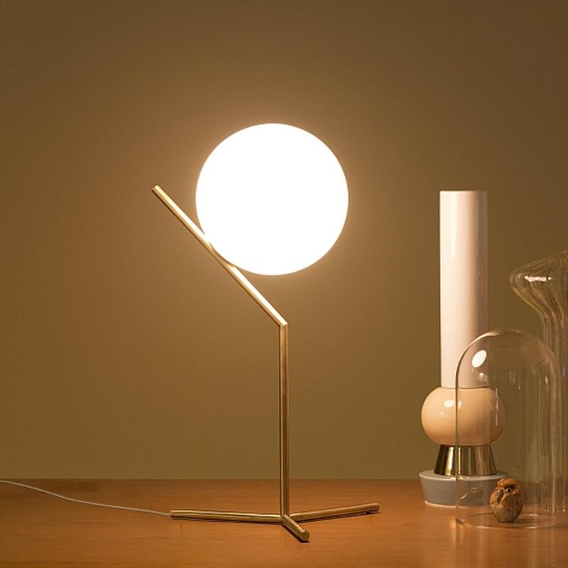 glass ball table lamp