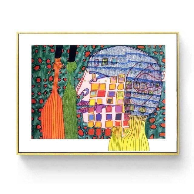 Colorful Abstract Canvas Wall Art