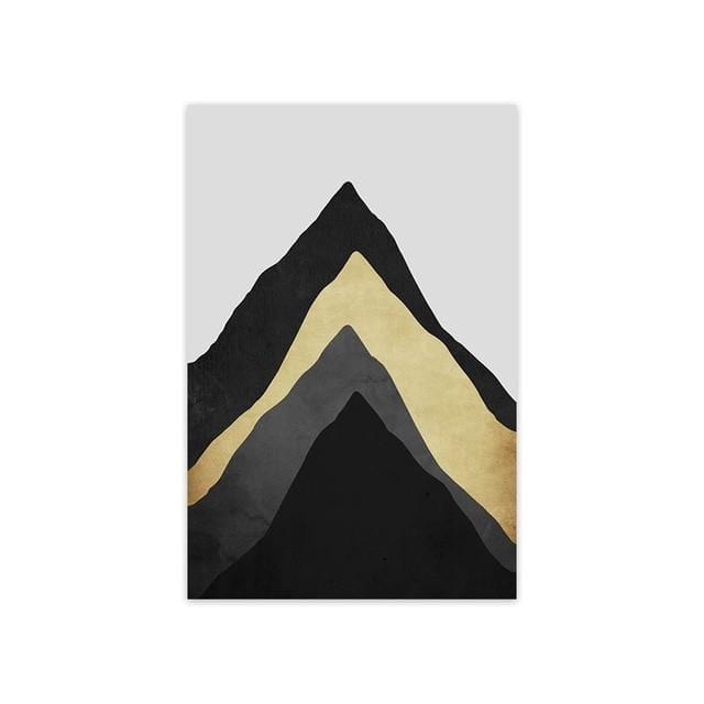 Landscape Mountain and moon Canvas