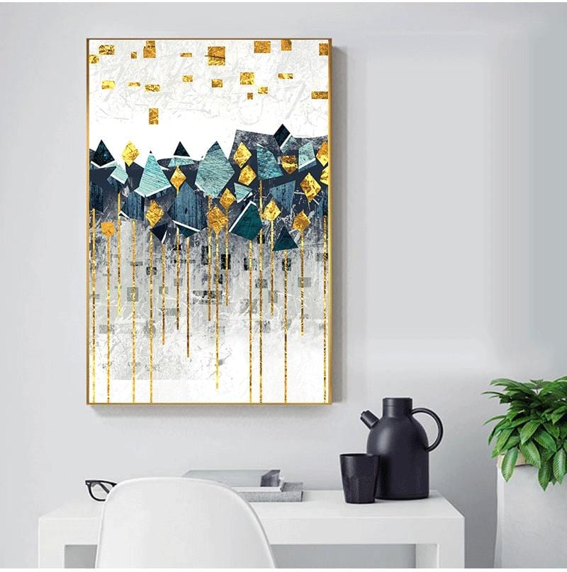 Abstract Mountain Canvas