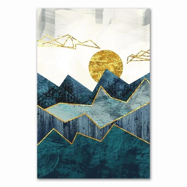 Abstract Mountain Canvas