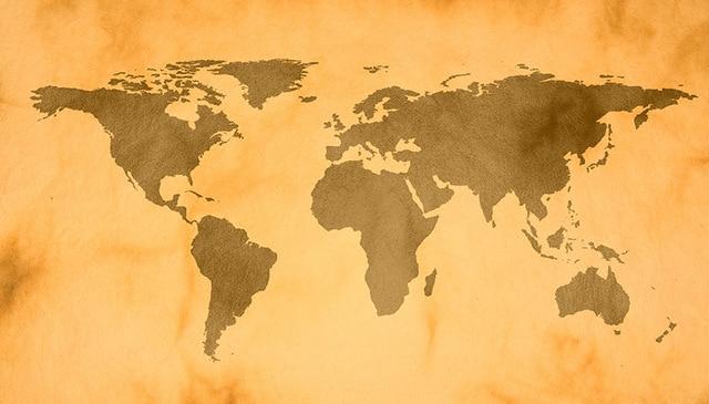 Texture World Map Canvas
