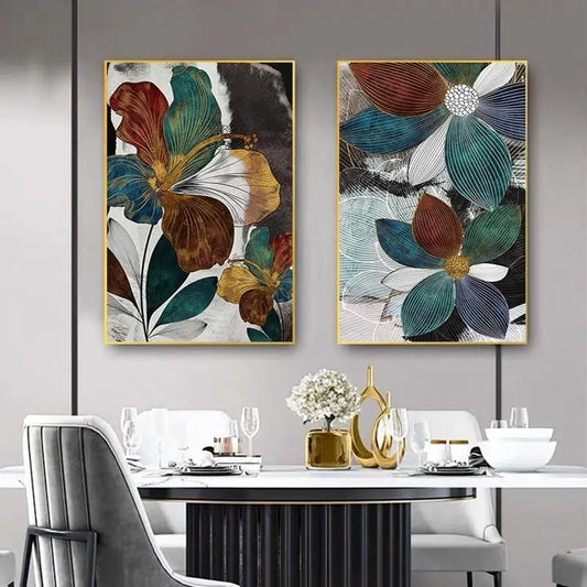 Leaf Flower Canvas