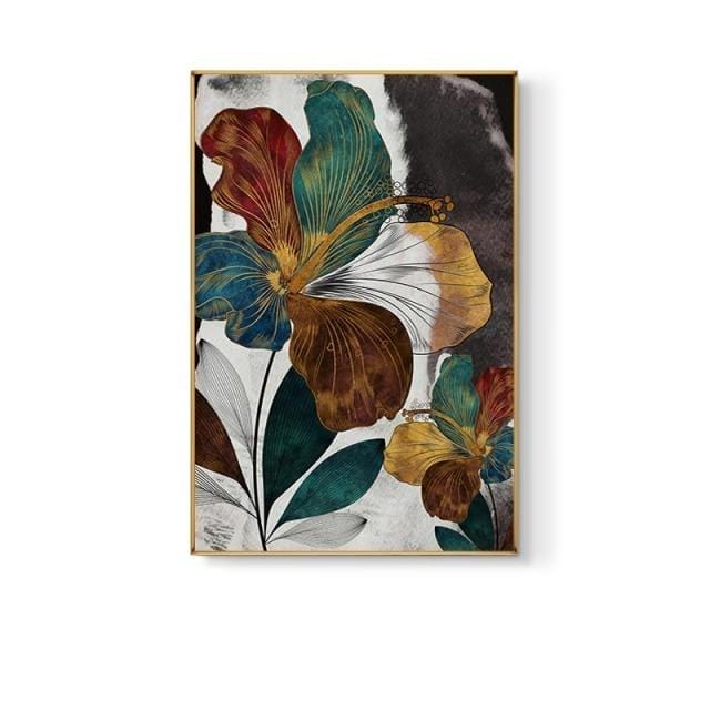 Leaf Flower Canvas