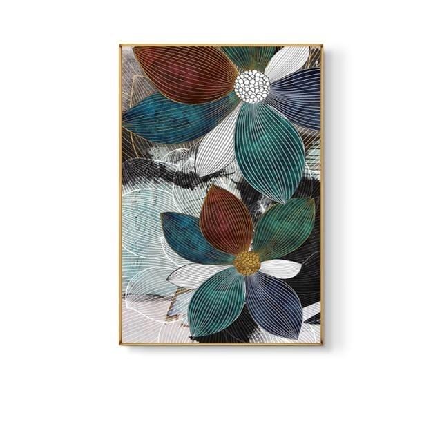 Leaf Flower Canvas