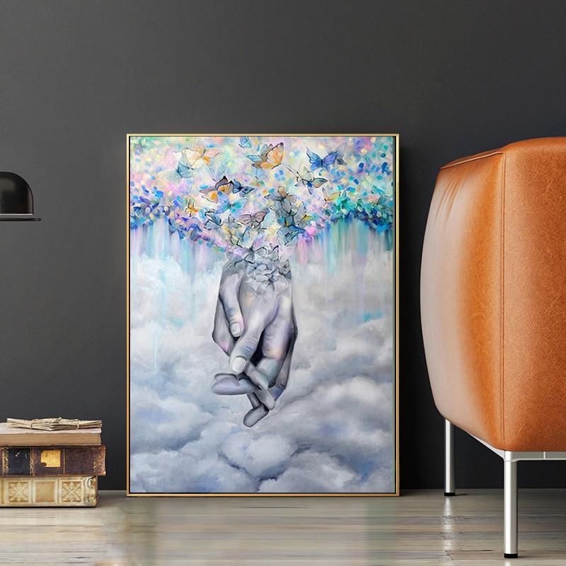 beautiful love symbol canvas art painting