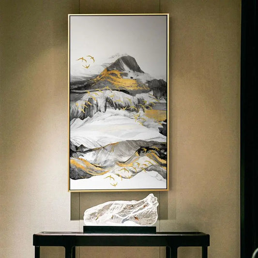 Foggy Forest Mountain Canvas