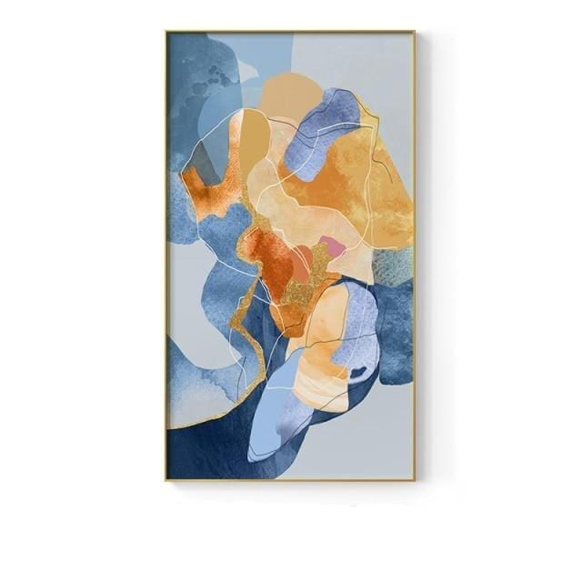 Watercolor Gold foil Canvas