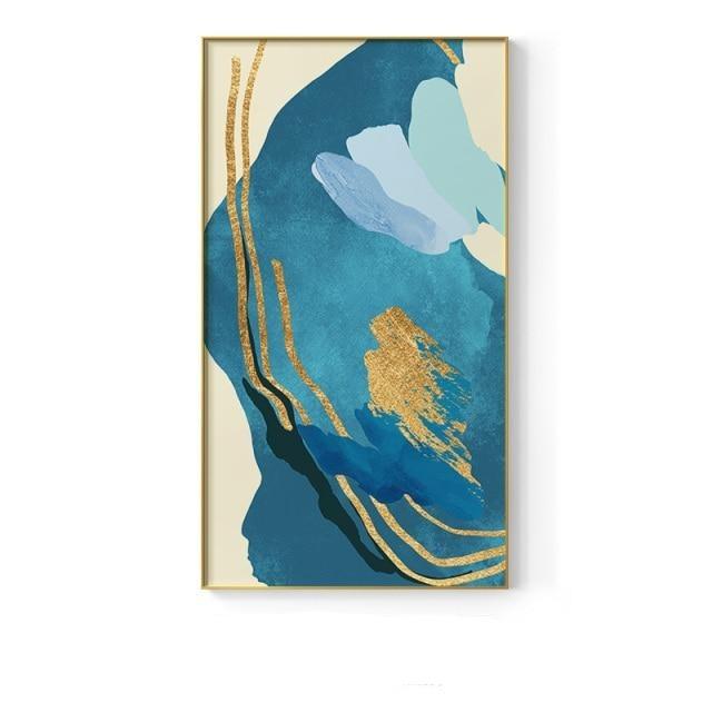 Watercolor Gold foil Canvas