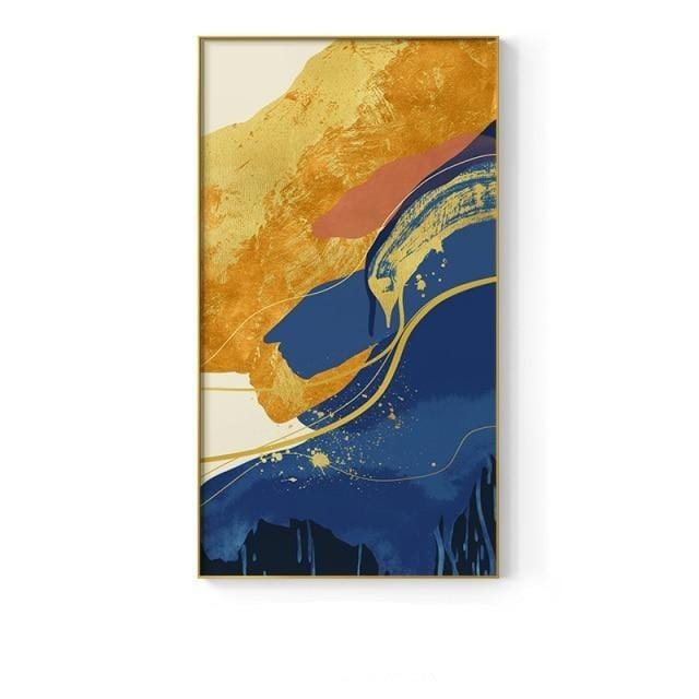 Watercolor Gold foil Canvas